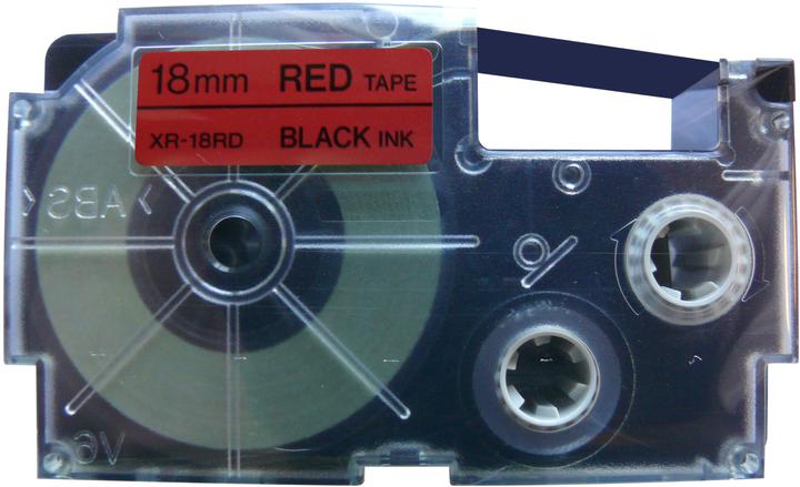 Produktbild Casio XR-18RD1 Selbstklebende Etiketten (1.80 cm, Schwarz)