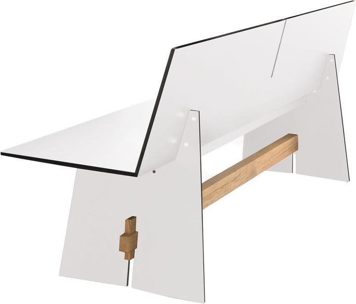 Conmoto Tension Banc avec dossier HPL (220 cm)