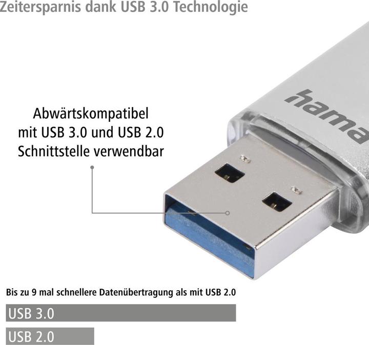 Produktbild Hama C-Laeta (256 GB, USB-C, USB-A, USB 3.1)
