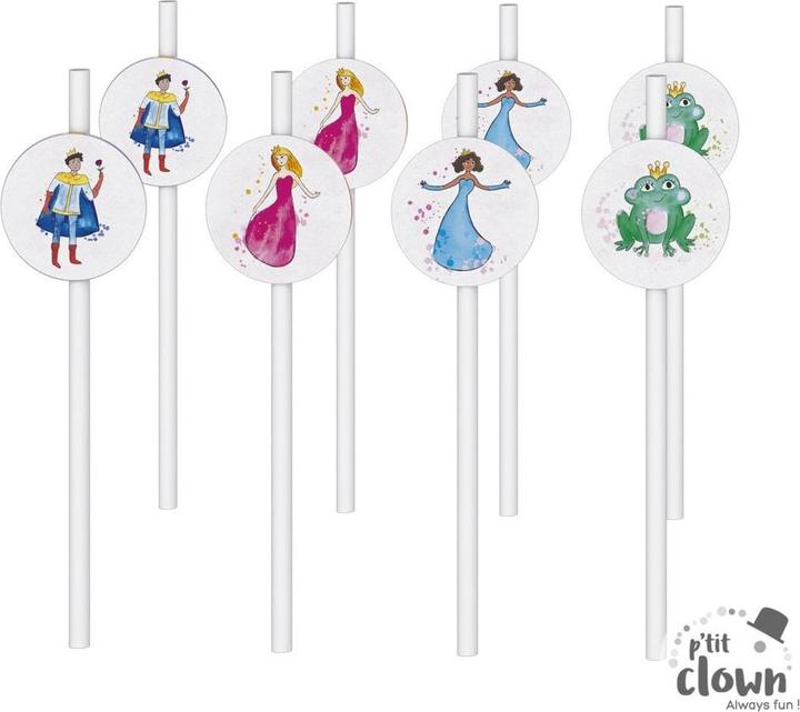 Image du produit P'tit Clown Pailles Princesse Princess for a day (8 x)