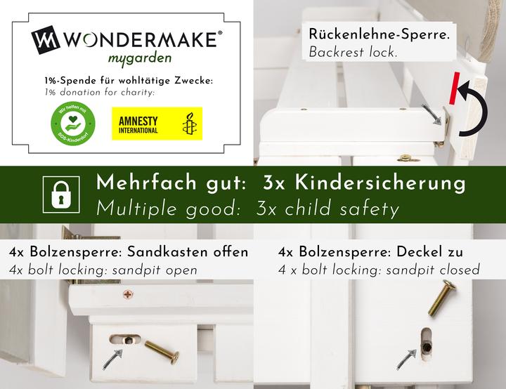 Produktbild Wondermake Arena1 mit Sitzbänken und Abdeckung