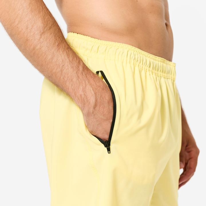 Produktbild Domyos Shorts Reissverschlusstaschen - hellgelb (M)
