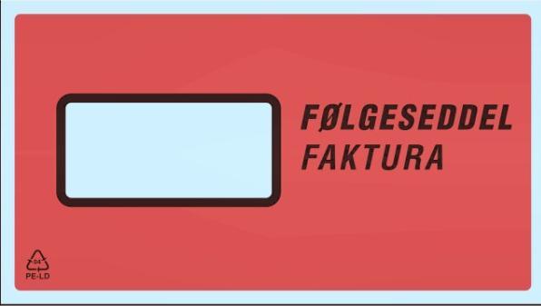 Actual product image Antalis Følgeseddellommer 225x122mm med tryk Følgeseddel/Faktura - (1000 pcs.)
