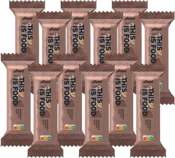 Image du produit YFood Brownie & Roasted Nuts (Noix, Brownie, 1 pcs, 64 g)