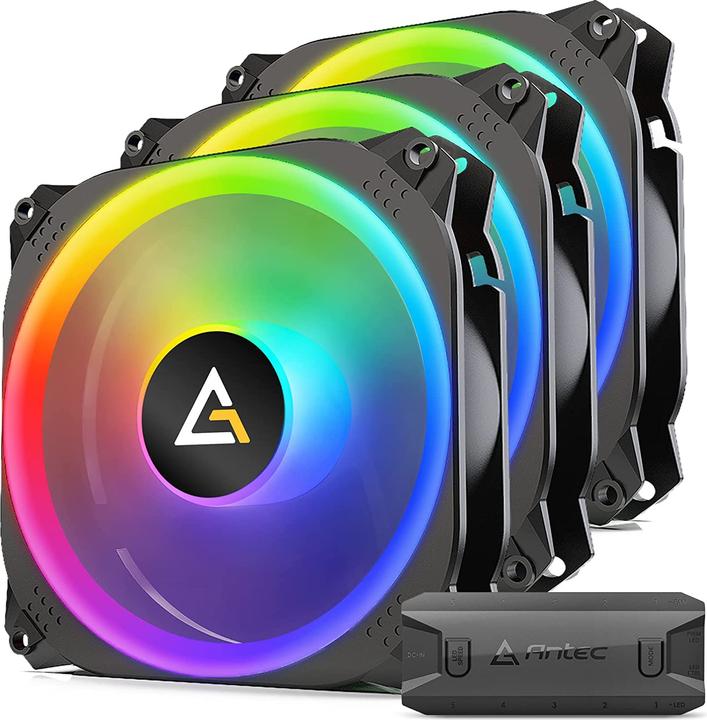 Antec Prizm X 120 ARGB 3+C Computer Case Air cooler 12 cm Black 3 pc(s) (120 mm, 3 x)