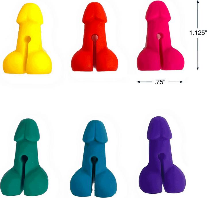 Produktbild Little Genie Productions Super Fun Penis - Cocktail Markers - Set of 6