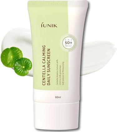 Produktbild iUNIK Centella Calming Vegan Moisture SPF 50+ PA++++ Non-Sticky Light-Weight Daily Sunscreen Reef-Sa (Sonnencreme, SPF 50+, 60 ml)