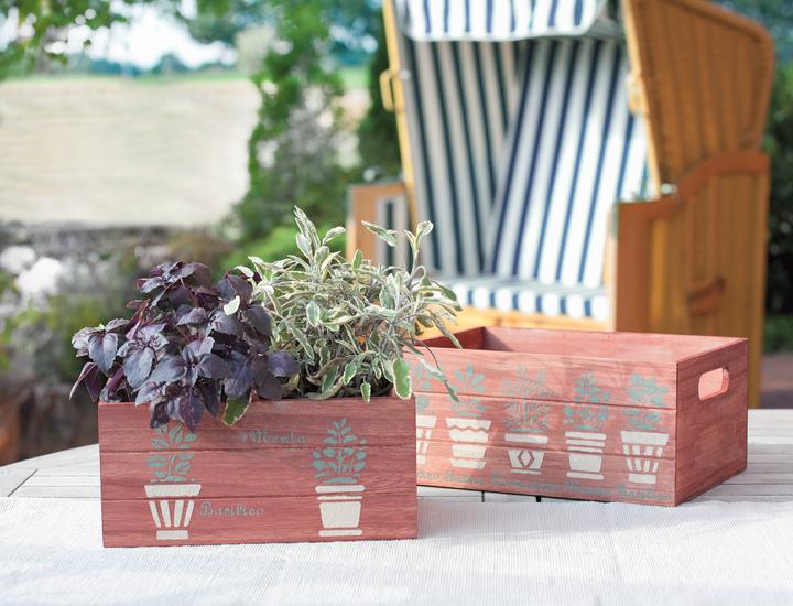 Image du produit VBS Caisses en bois, lot de 3, environ 30x20x13cm, 27x17,5x12cm et 24x15x10,5cm