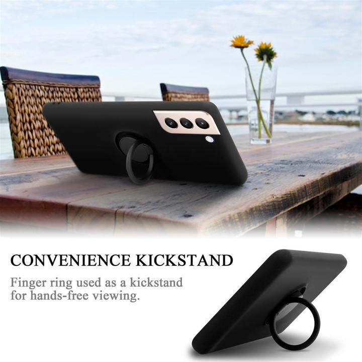 Productafbeelding Cadorabo TPU Vloeibare Ring Silicone Hoesje (Samsung Galaxy S21+)