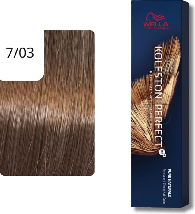 Image du produit Wella Koleston Pure Naturals (7/03 blond moyen blond blond naturel-or)