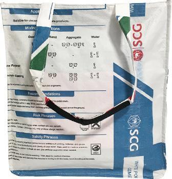 Produktbild Bekos Upcycling - Grosser Shopper aus recycelten Zementsäcke White Tiger