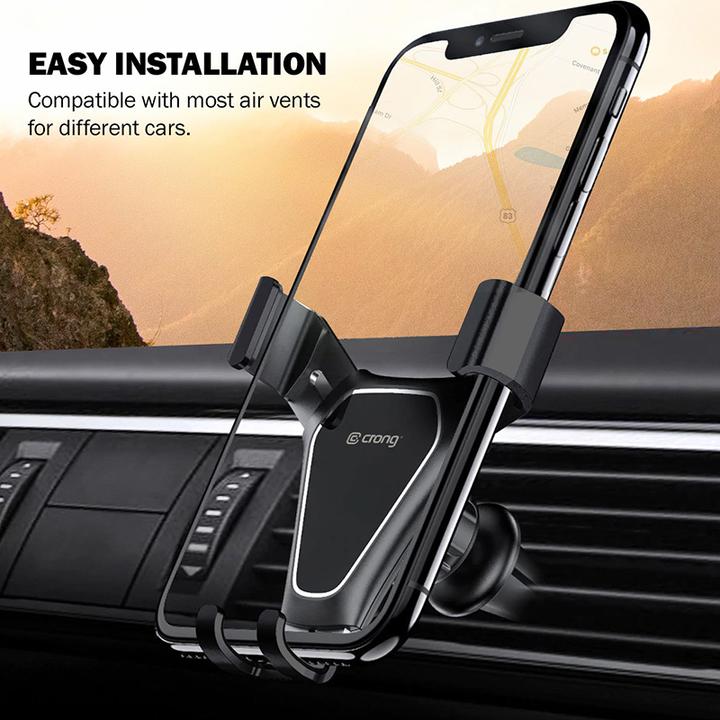Immagine prodotto Crong Gravity Auto-Clip CRG-CH4-BLK Supporto per auto