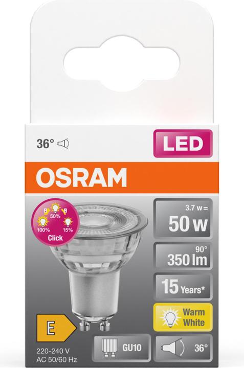 Image du produit Osram Star+ Three Step Dim Par16 (GU10, 3.70 W, 350 lm, 1 x, F)