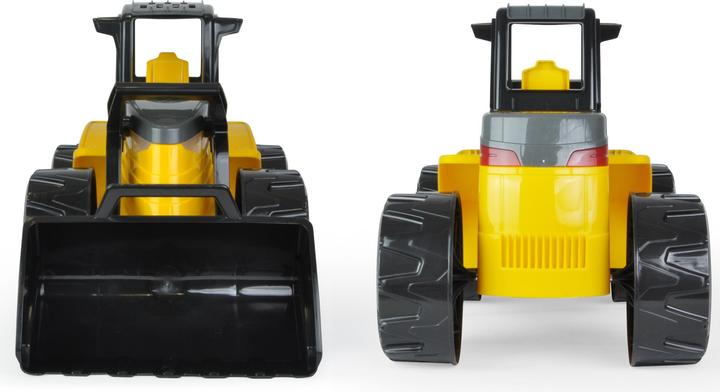 Actual product image Lena Yellow and black bulldozer, loose in gray cardboard