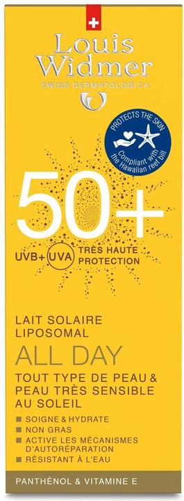 Immagine prodotto Louis Widmer Tubo di protezione solare profumato ALL DAY 50+ (Crema solare, SPF 50+, 100 ml, 135 g)