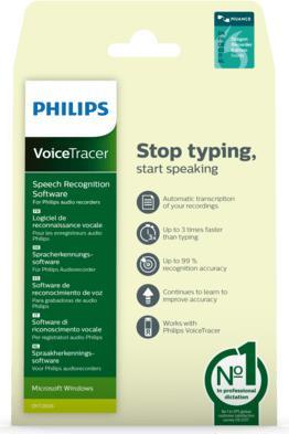 Actual product image Philips Dragon Recorder Edition speech recognition software