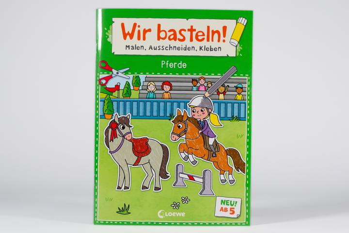 Productafbeelding Loewe We knutselen! vanaf 5 jaar - kleuren, uitknippen, plakken - paarden