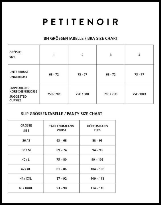 Produktbild Petitenoir BH Und String (XL)