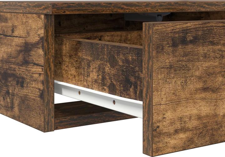Produktbild VidaXL Bettunterlagen aus Raucheiche 90x36,5x16,5 cm Holzwerkstoff