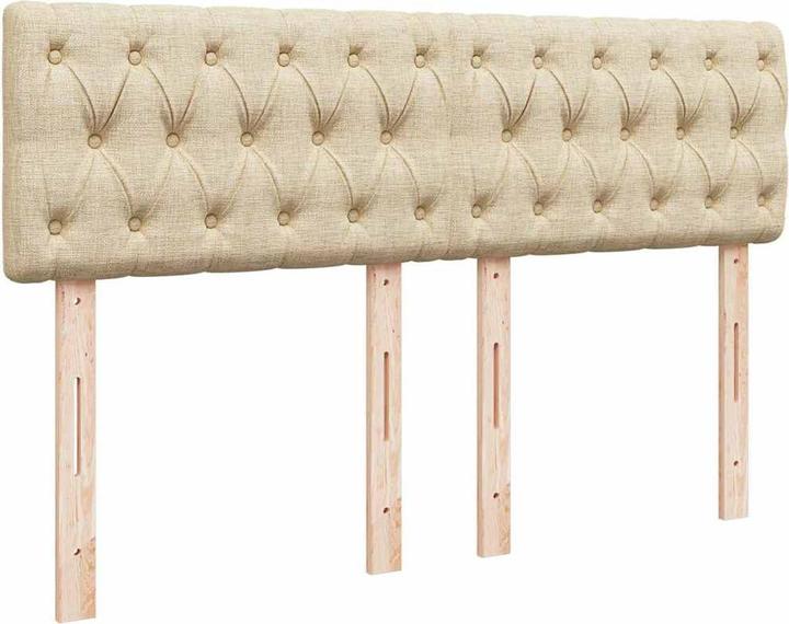 Actual product image VidaXL Bo x spring bed with mattress 160 x 200 cm fabric (160 x 200 cm, 160 x 200 cm)