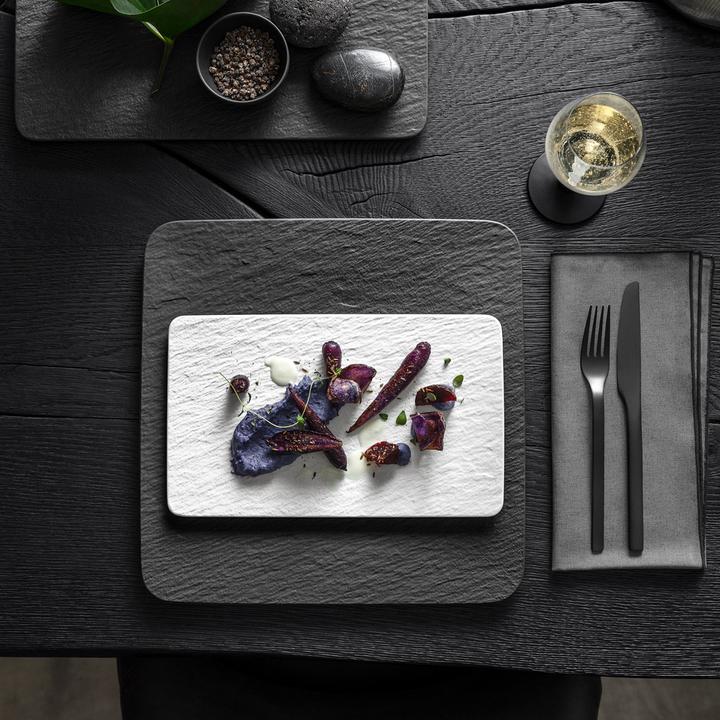 Actual product image Villeroy & Boch Multifunctional rectangular plate Manufacture Rock blanc