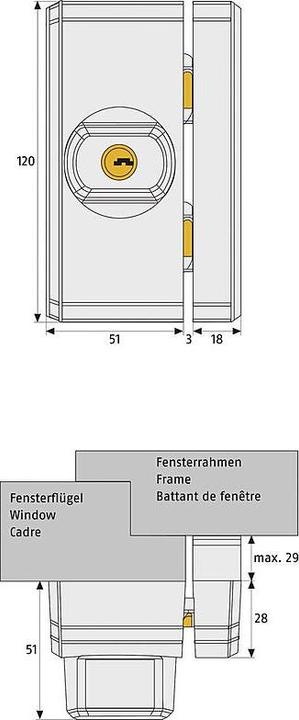 Actual product image Abus FTS96 W AL0089