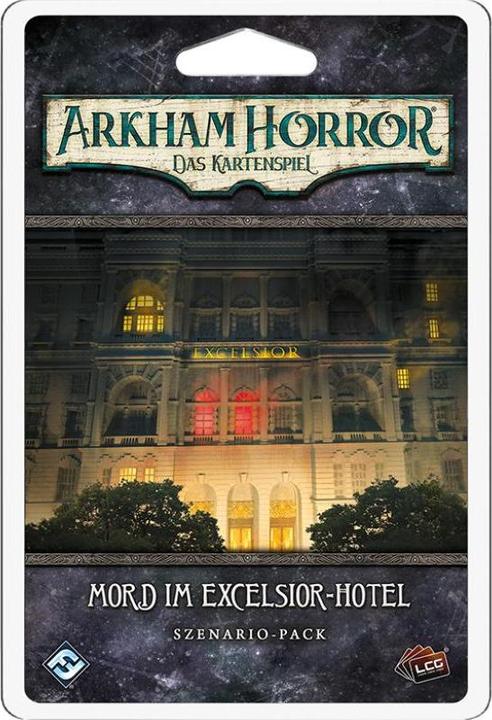 Produktbild FFG FFGD1138 - Mord im Excelsior-Hotel: Arkham Horror: LCG, ab 14 Jahre (Erweiterung, DE-Ausgabe) (Deutsch)