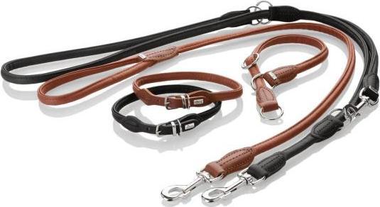 Produktbild Hunter Halsband Round & Soft Canadian Up für Hunde Cognac S (S, Hund)