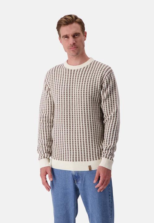 Colours & Sons Pullover Roundneck Two Tone Intarsia
