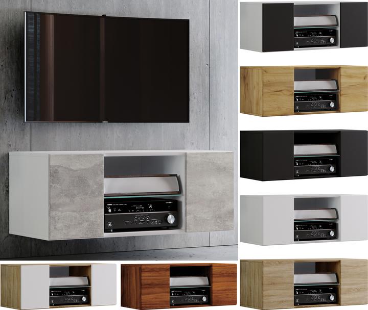 Produktbild VCM Holz TV Wand Lowboard Fernsehschrank Jusa (115 x 36 x 40 cm)