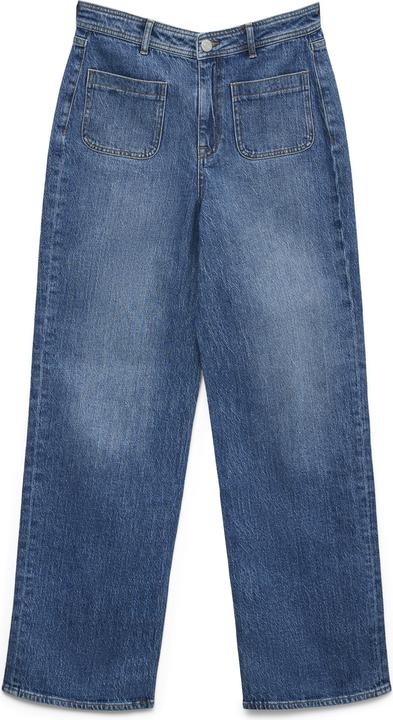 Actual product image Vero Moda VMTESSA Hohe Taille Weiter Beinschnitt Jeans Weit geschnitten (W26/L32)