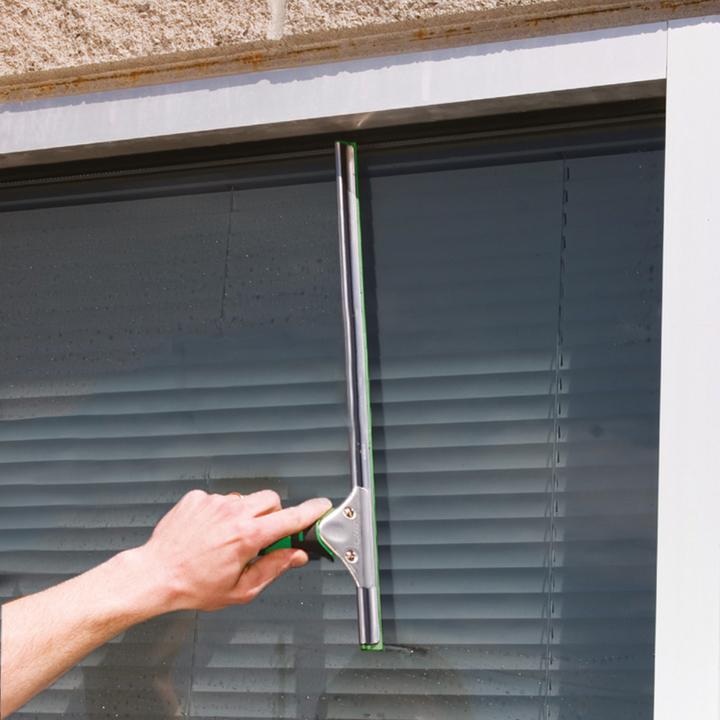 Actual product image Unger ErgoTec window squeegee (width 35 cm, with S-rail and green squeegee rubber, streak-free windows) (1 pcs.)