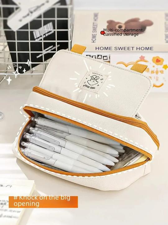 Immagine prodotto Only-Bags.Store Astuccio per matite di grande capacità per studenti delle scuole elementari e medie, cancelleria