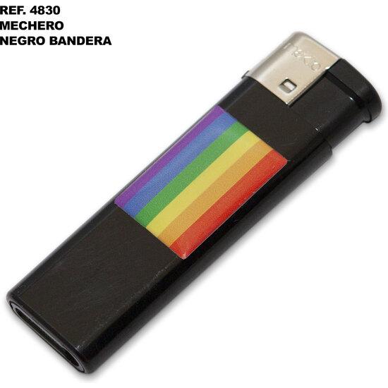 Actual product image ? Lighter Black With Lgbt Flag