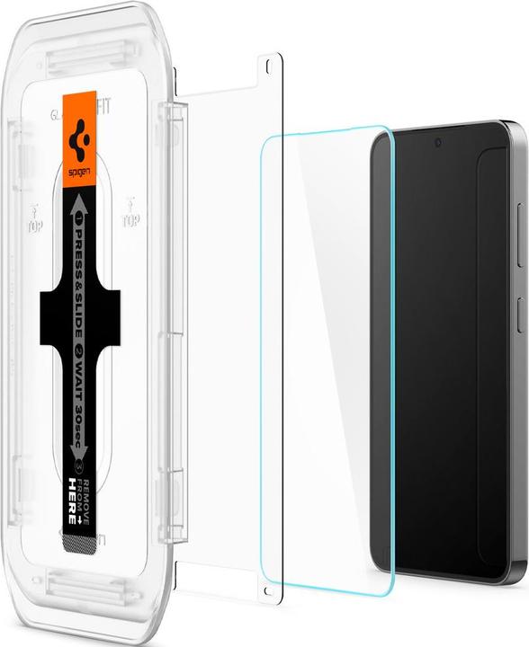 Actual product image Spigen Glas.TR Sam S24 S921 "EZ FIT" 2szt. szkło hartowane AGL07440 (2 Piece, Samsung Galaxy S24)