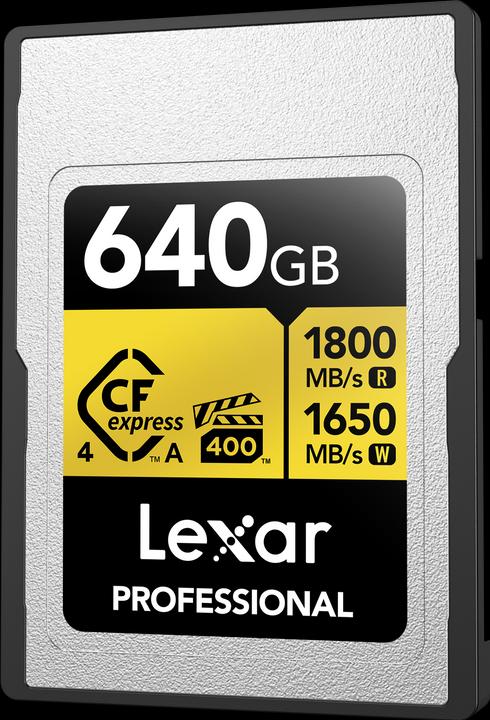 Produktbild Lexar 1800MB/s CFexpress4.0 A 640GB Gold (640 GB, CFexpress Typ A)