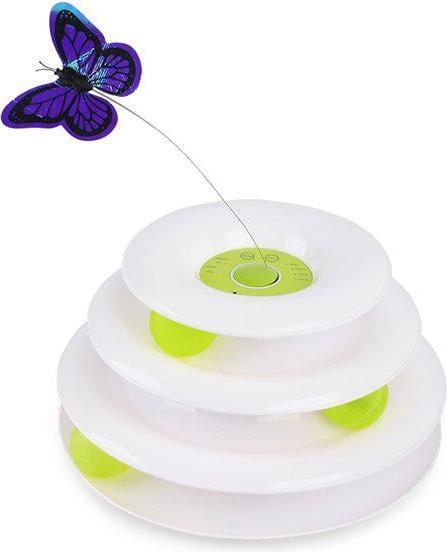 Image du produit All for Paws Cat Toy Tour Interactive De Papillon 25X25X14Cm - (787.7560) (Jouets avec herbe à chat)