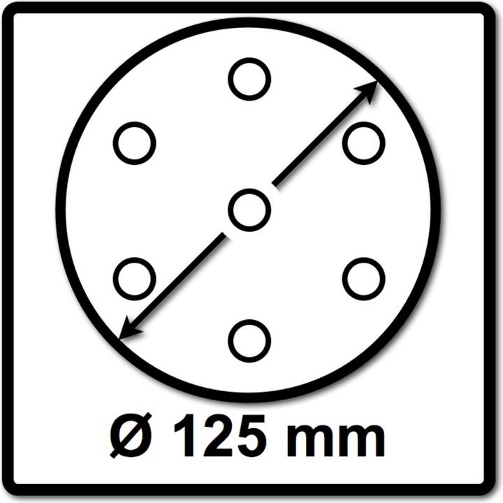 Produktbild Makita Ø 125mm Schleifteller für Exzenterpolierer PO5000C/ DPO500Z