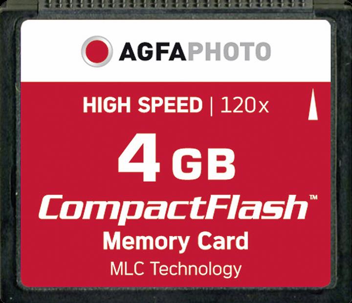 Image du produit AGFAPHOTO Compact Flash 4GB High Speed 120x MLC (4 Go, CF)