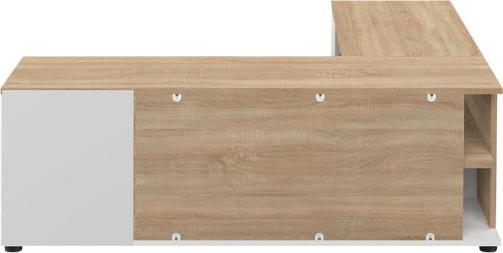 Image du produit Temahome Angle TV Stand blanc et chêne (40 x 46 cm)
