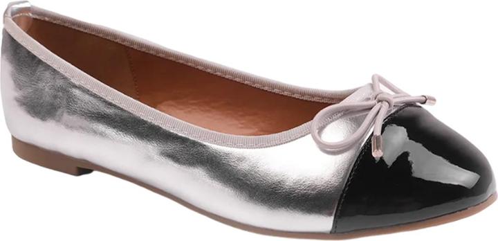 Actual product image Where's That From Womens/Ladies Janice PU Bow Detail Flat Ballerina Flats (36)