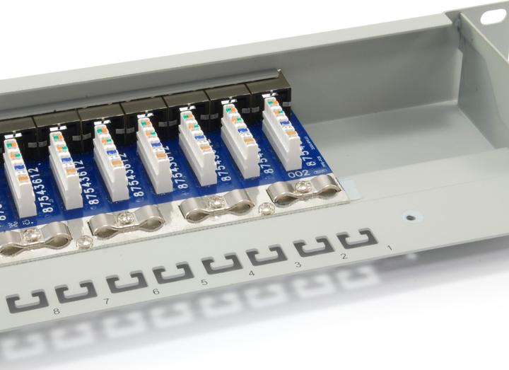 Produktbild equip 19" Patchpanel: 16 Port, 1HE, grau