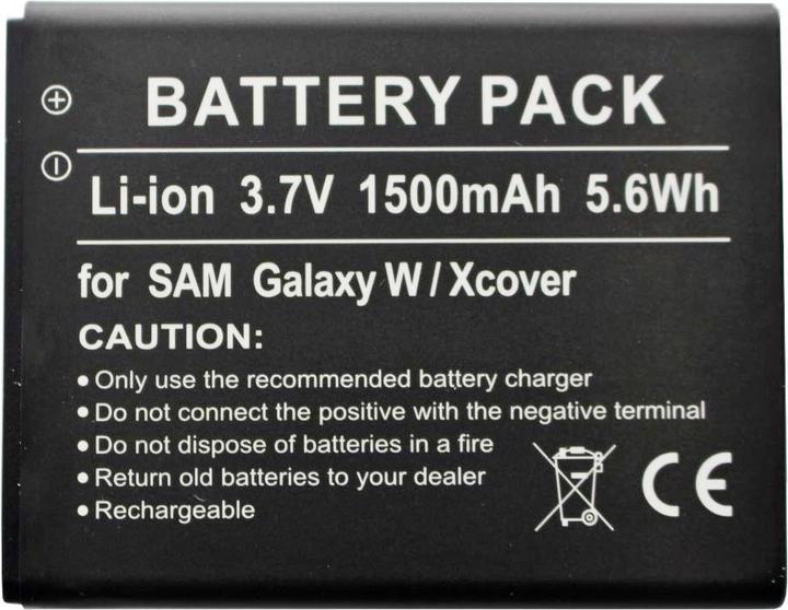 Image du produit Samsung Batterie Galaxy W, Galaxy S WiFi 3.6, Galaxy Xcover, Omnia W, Wave 3, GT-i8150