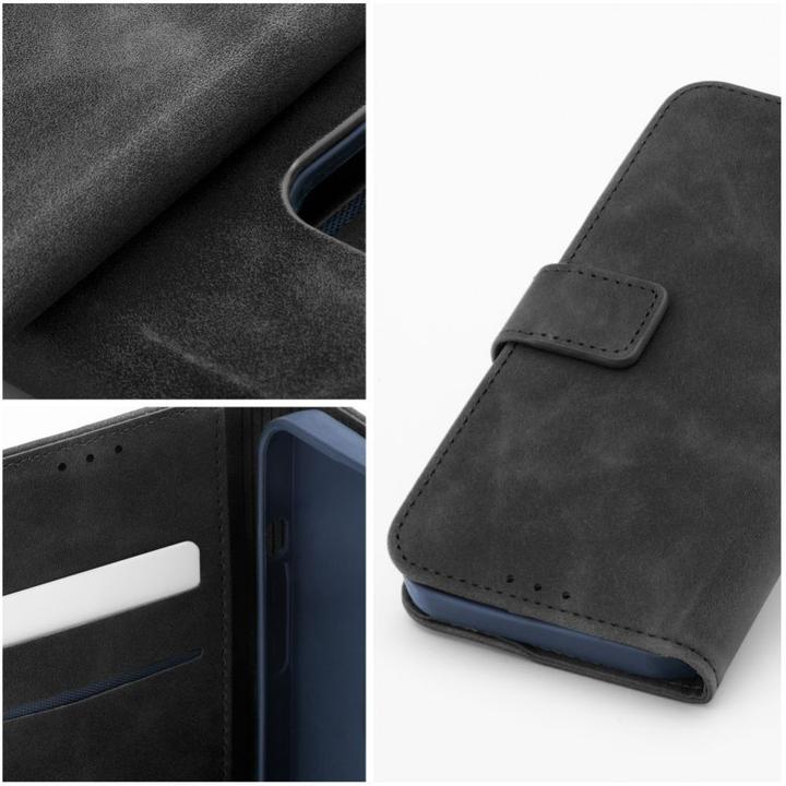 Produktbild Forcell Back panel cover OEM TENDER Book Case for SAMSUNG A12 / M12 black (Oppo A12, Samsung Galaxy M12)
