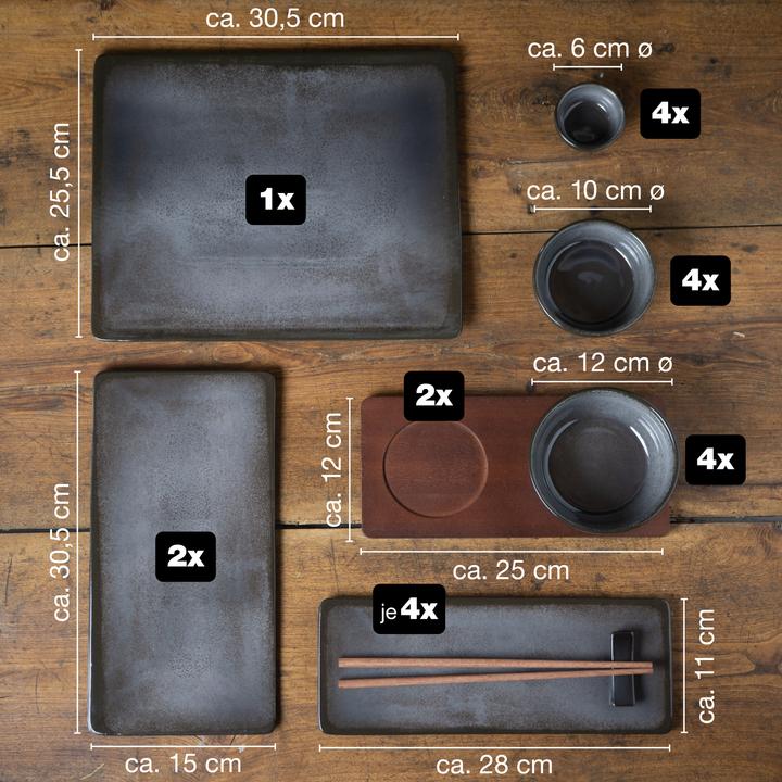 Actual product image Moritz & Moritz Sushi Tableware Set (29 Piece)