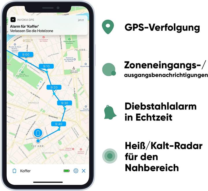 Produktbild Invoxia GPS Tracker Mini (iOS, Android)