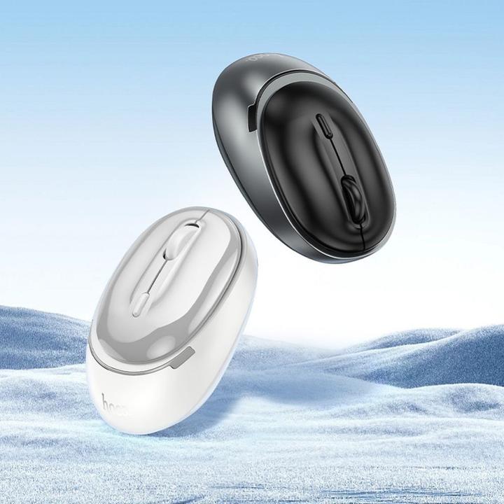 Actual product image Hoco Headphone with microphone computer wireless mouse 2,4G 1600 dpi GM34 black metal gray (Wireless)