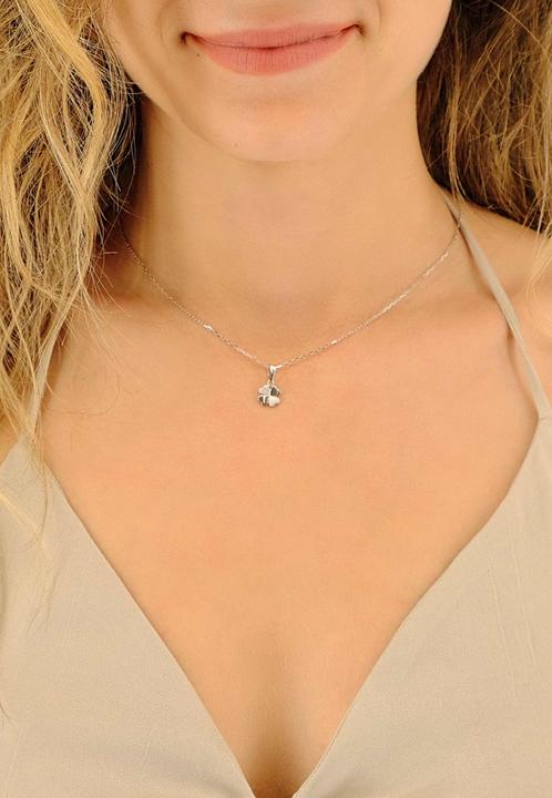 Produktbild Muau Diamond pendant cloverleaf white gold 750 brilliant H VS 0.01.00ct. 15x8mm (Weiss)