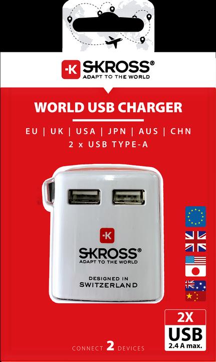 Actual product image Skross World USB Charger