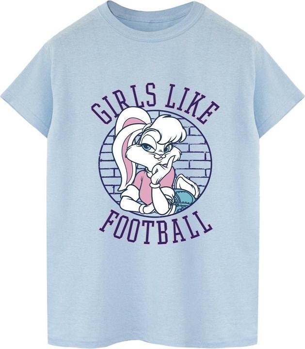 Actual product image Looney Tunes Mens Lola Bunny Girls Like Football T-Shirt (M)